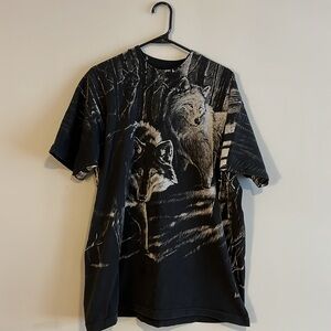 Single Stitch Vintage Mens Harley Quinn Fruit Of The Loom Wolf T-Shirt 1992 XL